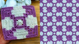 Crochet Granny Square Blanket Pattern 