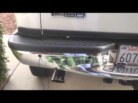 Backup Sensor Install Into Rear Bumper Of 2001 F150 Lariat Supercrew