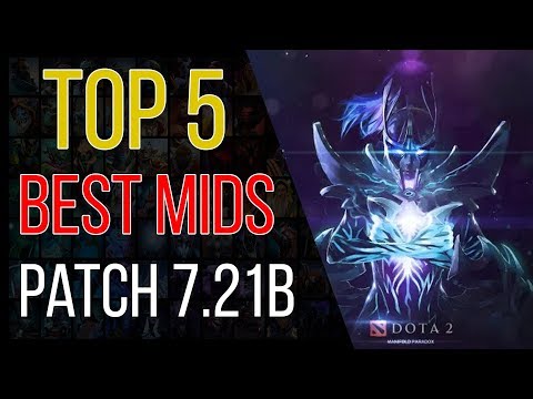 Top 5 best mid Dota 2 heroes of patch 7.21b