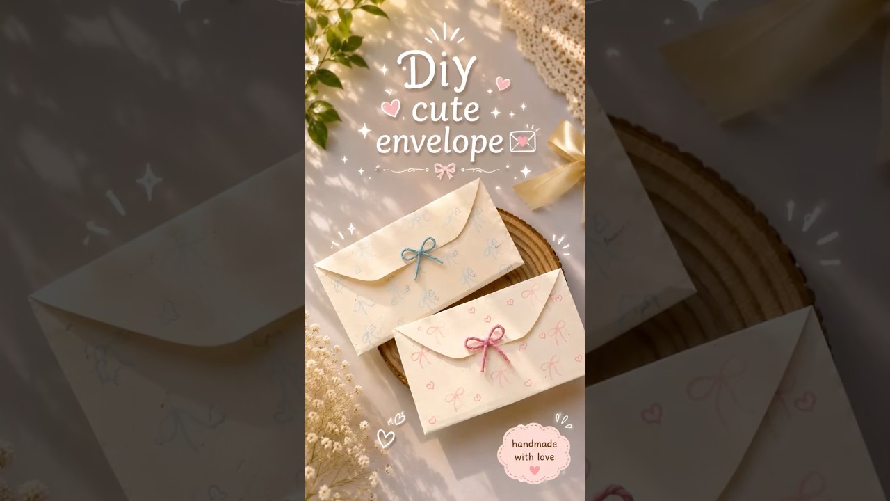 🎀✨DIY Cute Envelope 💌✨ | Easy Paper Craft Idea |It’s me Hana#envolape#shorts