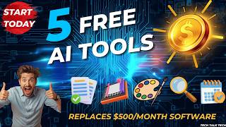 5 Free AI Tools That Replace 500 Dollars Per Month in Paid Software !