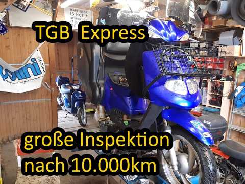 TGB Express | großer Service nach 10.000km | wie hat sich der Pizzaroller geschlagen?