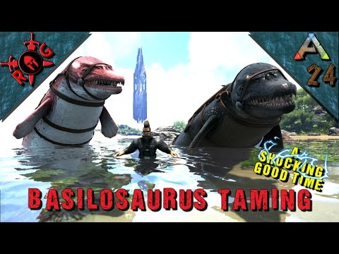 ARK: BASILOSAURUS TAMING, BREEDING, AND A SHOCKING SURPRISE! Ep 24 [Vanilla w/ S+] [Sons of AnARKy]