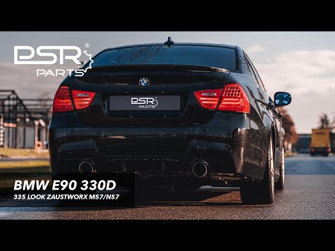 BMW E90 330D N57 - DCE Parts Catless Downpipe & 335 Look Straight Pipe Exhaust PSR Parts Zaustworx