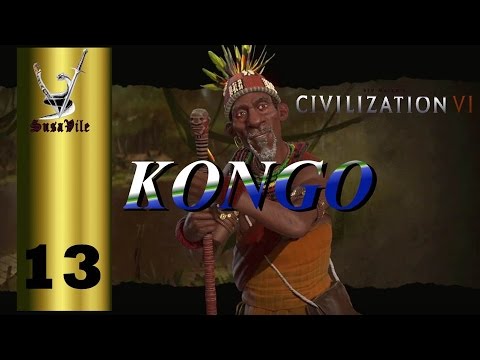 Ep 13 - Civilization VI Kongo "Setting up for the Lisbon attack"