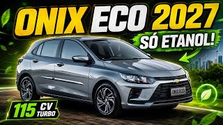 Novo Chevrolet Onix ECO 2027 é Movido Só a Etanol e Ficou Mais Barato!
