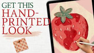 How to Create a Hand-Printed Block Print Look in Procreate | Cottage Press Brushes