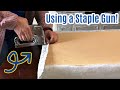 Easy DIY No Sew Bench Seat Cushion Using A Staple Gun And Plywood Or MDF Base