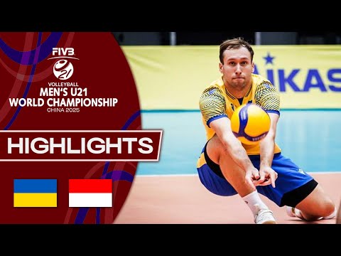 Ukraine 🇺🇦 vs. Indonesia 🇮🇩 - Mens U21 World Championship | Highlights