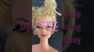 This old 60’s Stacey doll needs a new hair set @Sue’s Barbie Love #shorts