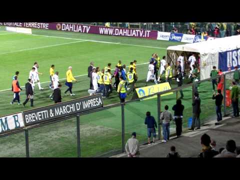 Modena - Atalanta: l'uscita del primo tempo