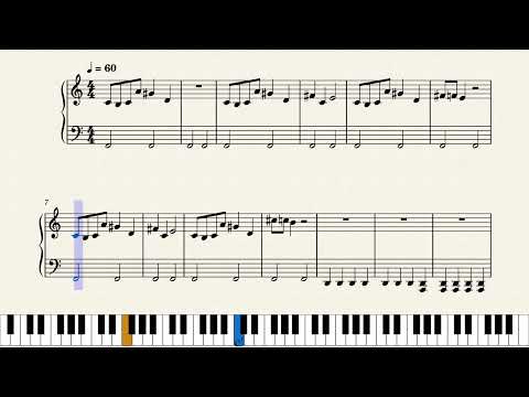 Naraku's Theme - from InuYasha (Piano Tutorial + Music Sheet)