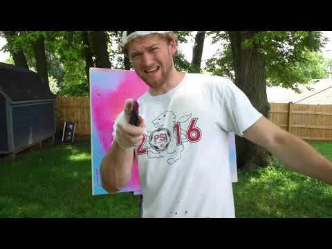 Exploding Spray 100$ worth of Spraypaint!?
