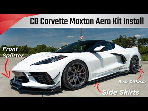 Maxton Design C8 Corvette Aero Kit Install - Paragon Performance