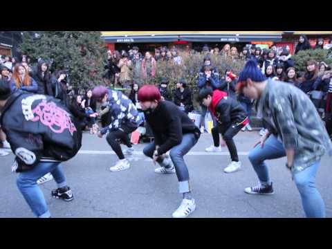 D.O.B #디오비# 20160130 홍대 공연《I NEED U》（방탄소년단）