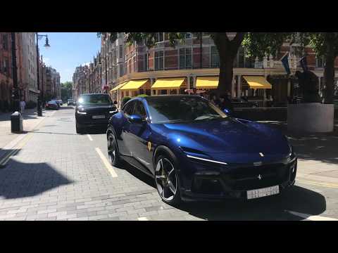 Thumbnail for Ferrari Purosangue (Novitec) Luxury SUV LOUD EXHAUST Car Sounds and Accelerations In London by Ferrari P, Ferrari Purosangue, Ferrari, Supercar, SUV, Car