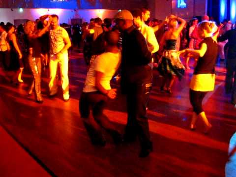 Two men dancing CHACHA Together @ Hamburg Salsa Festival 2009