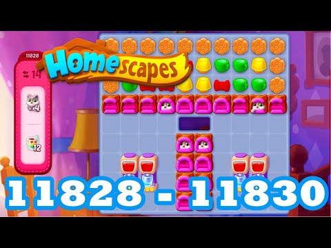 Homescapes Level 11828 - 11830 HD 3 - match puzzle Gameplay | android | IOS | 11829 | GameGo Game