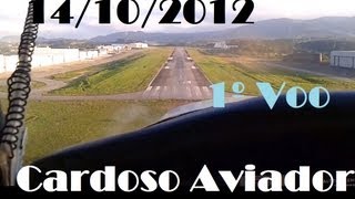 preview picture of video 'Primeiro Voo - Guilherme Cardoso - C152 PR-EJZ at Jundiaí Airport - Brazil'