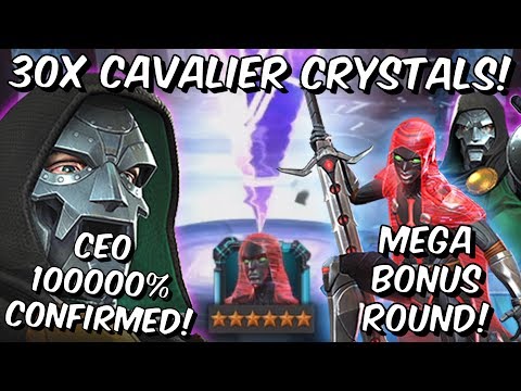 30x 6 Star Doctor Doom Cavalier Crystal Opening! - INSANE CEO ROUND!!! - Marvel Contest of Champions