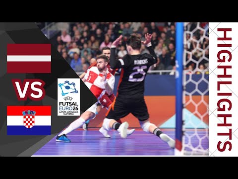 HIGHLIGHTS: UEFA Futsal Euro 2026- Latvia VS Croatia