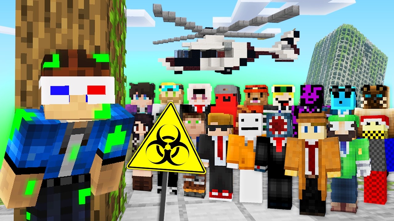 I Trapped 25 YouTubers in an INFECTION Hide and Seek Game