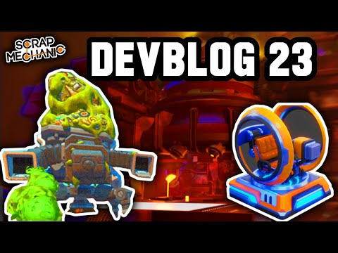 Trashbot Fight, Turret Seat & More! (Scrap Mechanic Devblog 23 Update)