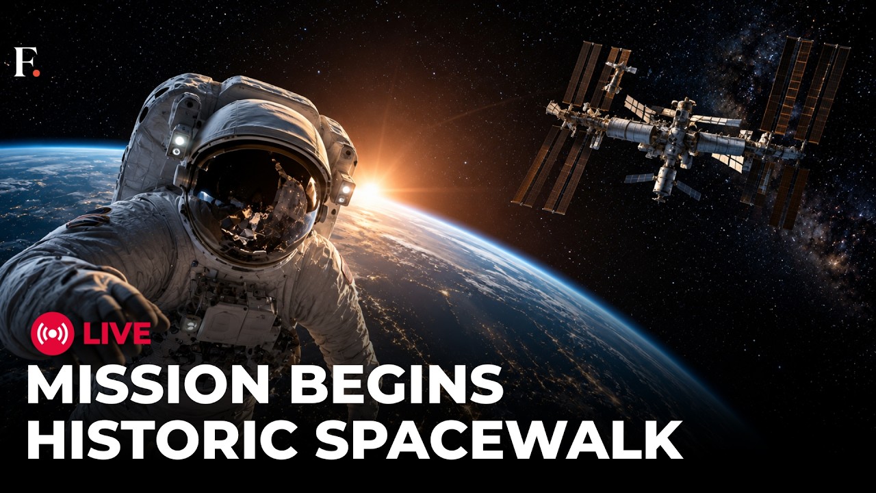 ISS LIVE: Indian-Origin NASA Astronaut Anil Menon Begins Historic ISS Spacewalk