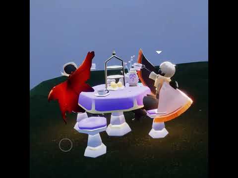 Enjoying Snacks with Skykid - Purple Bloom Teaset | Hidden Forest | Days of Bloom 20220328mon