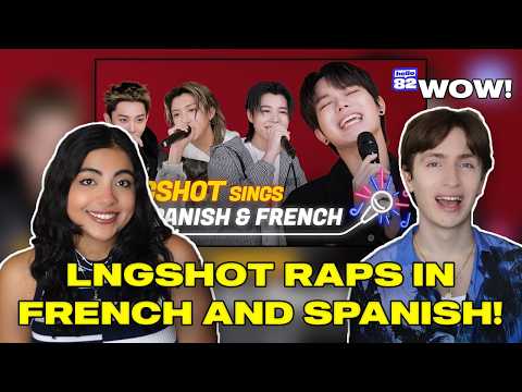 Couple Reacts to LNGSHOT raps in French and Spanish🎤| Moonwalkin',FaceTime | Try-lingual Live