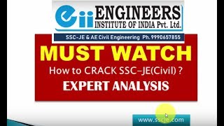 Must Watch to CRACK SSC-JE(Junior Engineer) Exam