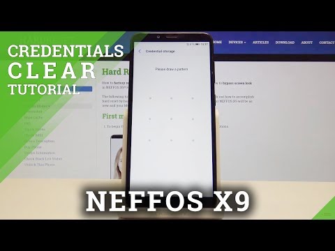 NEFFOS X9 Clear Credentials / Delete Licenses
