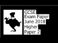 June 2018 Higher Paper 2