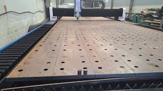 12000w Cutting 25mm. #12000 #cypcut#raytools #cnclaser