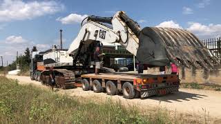 Transporting the Caterpillar 375 Excavator with Precision and Expertise