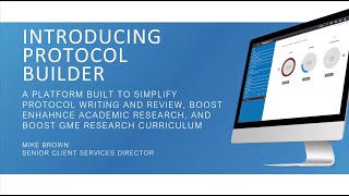 UVA Demo of BRANY's Protocol Builder and Informed Consent Builder