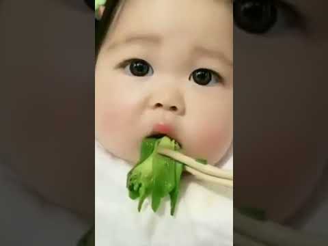 اكل كوري اصغر طفله كوريا تاكل الملفوف اصوات الاكل اصوات الاكل كوريا shorts bts موكبانغ