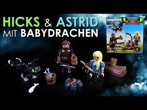 Playmobil ® Hicks & Astrid mit Babydrachen !!! Neuheit 2019 !!! Unboxing & Review