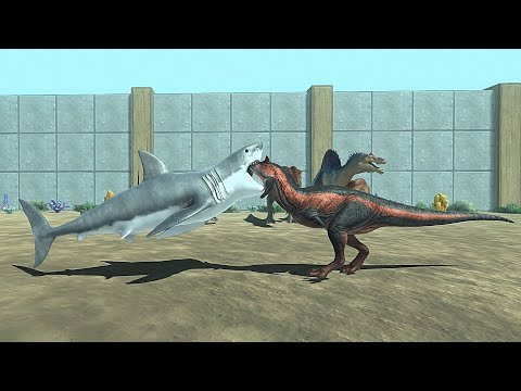 AQUATICS VS CARNIVORE DINOSAURS Tournament - Animal Revolt Battle Simulator