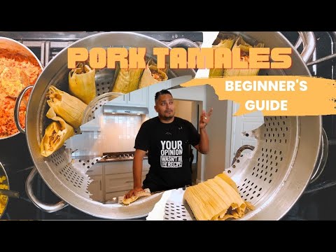 How to make Pork Tamales, A beginner's Guide for making Tamales for the first time.