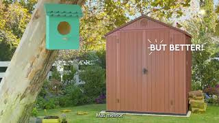 Vídeo de Depósito de Jardim Darwin 1,8m x 1,8m Verde Keter