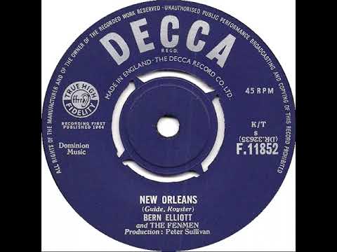 UK New Entry 1964 (64) Bern Elliott & The Fenmen - New Orleans