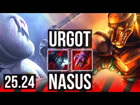 URGOT vs NASUS (TOP) | Perfect KDA: 15/0/3 | EUNE Master | 25.24