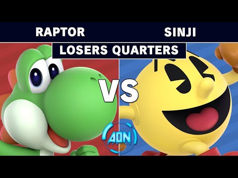 AON Ultimate 49 - iQhQ AON | Raptor (Yoshi) Vs. DA | Sinji (Pac Man) Loser Quarters - Smash Ultimate