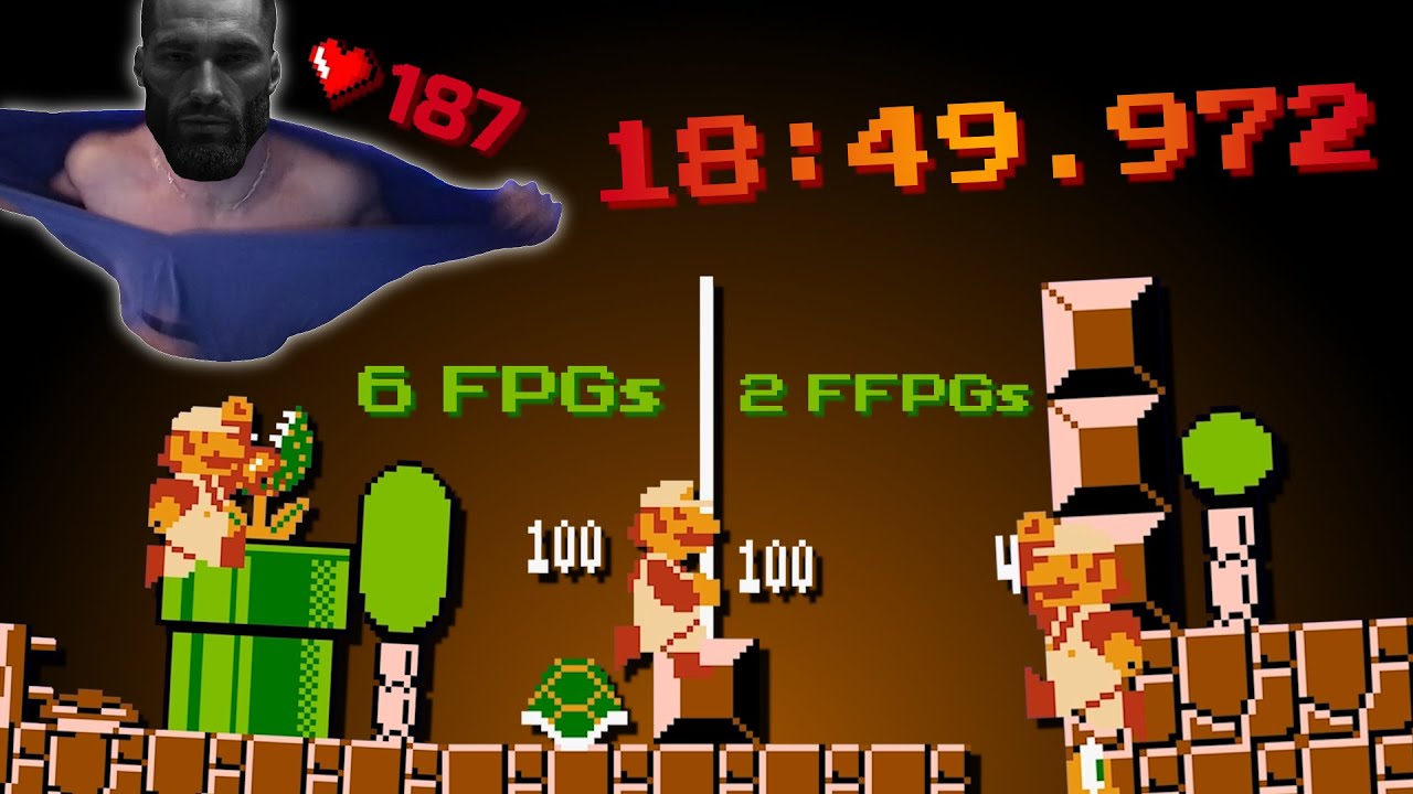 Super Mario Bros. Warpless Speedrun in 18:49.972 *WR* - YouTube