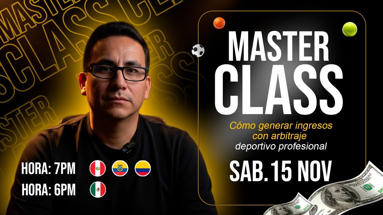 MASTERCLASS | Como GENERAR INGRESOS con el ARBITRAJE DEPORTIVO?