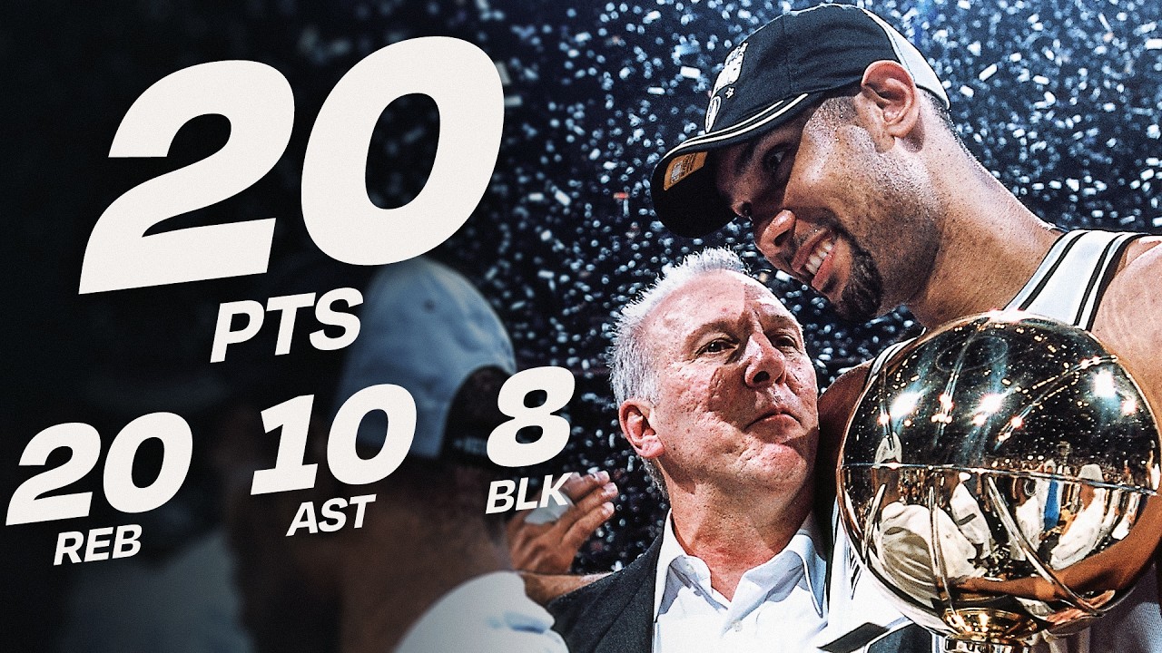 Tim Duncan’s GREATEST NBA Finals Performance Ever (Near QUADRUPLE-DOUBLE 🤯)