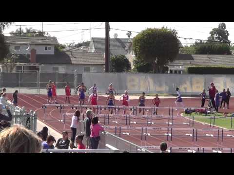JVB 110m H vs FV 3-27-14 -  Los Alamitos Boys