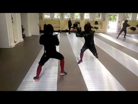 Historical Fencing -  Italian Renaissance Longsword Sparring