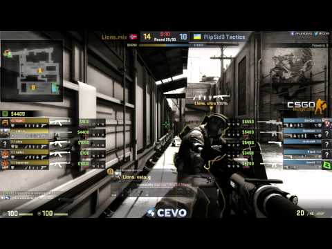 Lions.mix vs FlipSid3 Tactics (CEVO-P Placement Tournament CS:GO Season 8) - Helium & Metuz